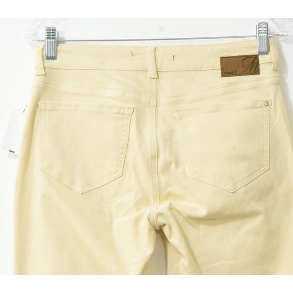 Mavi Norah Women Yellow Straight Leg Zip Mid Rise Light Wash Pockets 30 NWT - Picture 4 of 5